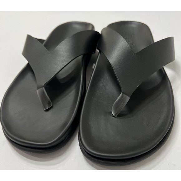 Ancient Greek Sandals Charys Leather Sandals in Black - Picture 5 of 9